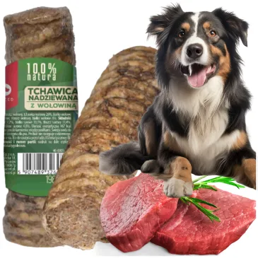 PRZYSMAKI DLA PSA 100% NATURA TCHAWICA MAŁA NADZIEWANA Z WOŁOWINĄ 120G