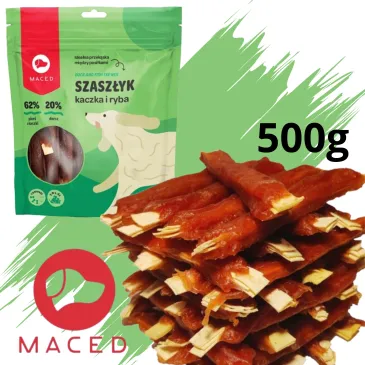 Przysmaki dla Psa Miękkie Paluszki Ryba Kaczka MACED SMAKOŁYKI GRYZAK 500g