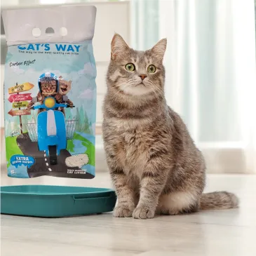 Żwirek bentonitowy dla kotów CAT'S WAY 5l z węglem aktywnym żwir do kuwety