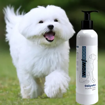 Odżywka dla psów do białej i jasnej sierści 250 ml Over Zoo WOW DOGS!