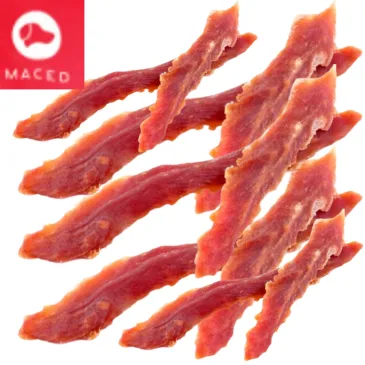 PRZYSMAKI DLA PSA MACED STRIPS FILETY Z PIERSI KACZKI SUSZONE SMAKOŁYKI 60G