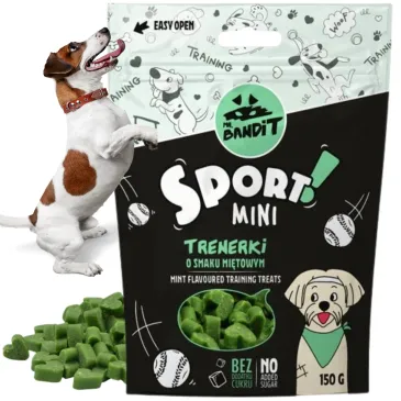 Mr. Bandit SPORT MINI Trenerki o smaku miętowym 150g