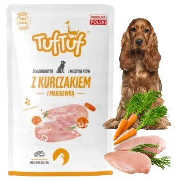 TUF TUF Saszetka 100g mielonka kurczak marchewka