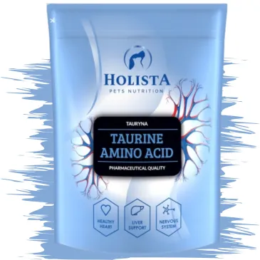 WITAMINY DLA PSÓW I KOTÓW HOLISTA TAURINE 500G TAURYNA W PROSZKU NA SERCE
