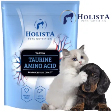 WITAMINY DLA PSÓW I KOTÓW HOLISTA TAURINE 500G TAURYNA W PROSZKU NA SERCE