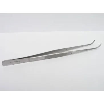 Pinceta Pęseta Zagięta Akwarystyczna Stal Nierdzewna 18cm