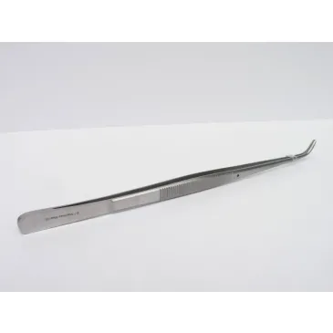 Pinceta Pęseta Zagięta Akwarystyczna Stal Nierdzewna 18cm